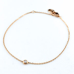 CARTIER Gold Diamond Charm Bracelet